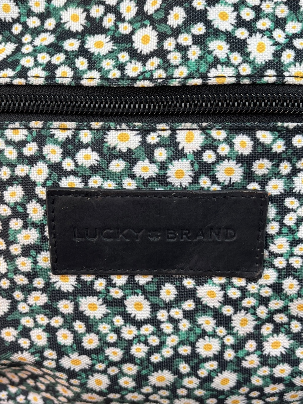 LUCKY BRAND DAISY BACKPACK CANVAS NYLON LARGE TRAVEL BAG - Picture 5 of 14